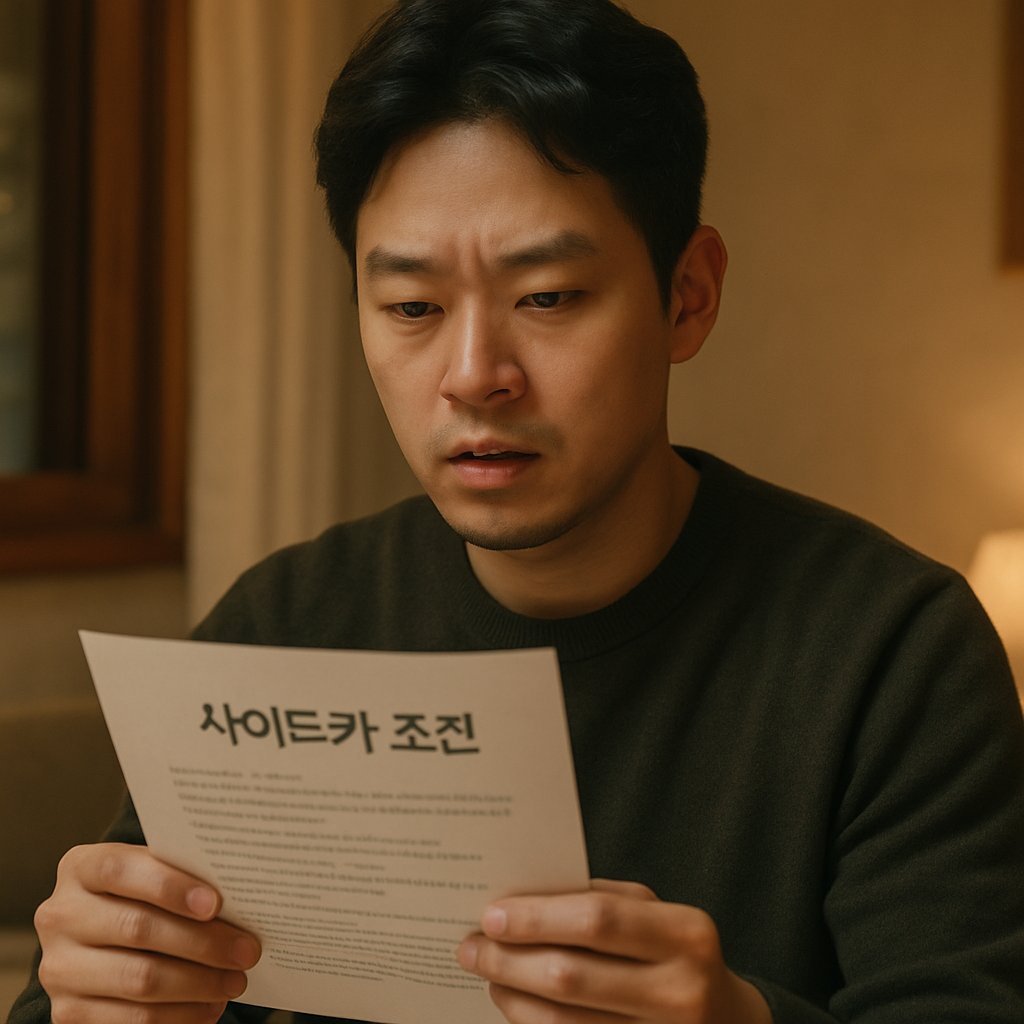 사이드카 조건, 한 문장으로 먼저 이해하기 | 사이드카 조건