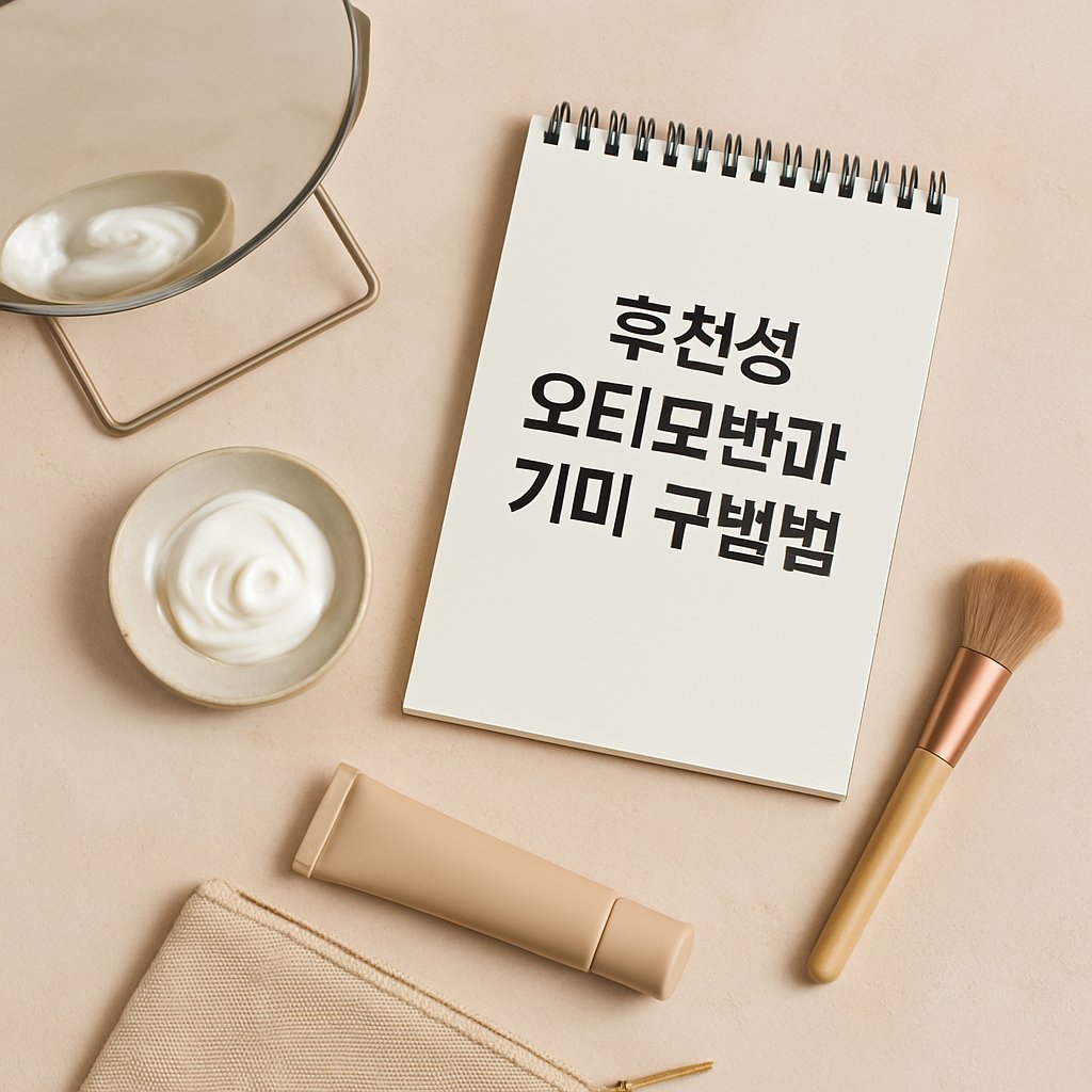 4. 후천성 오타모반과 기미 구별법 | 후천성 오타모반 원인