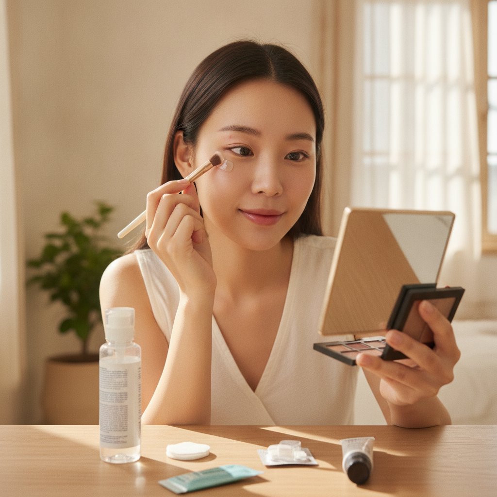 쌍수 후 렌즈 화장 시기와 초기 케어 원칙 | 쌍수 후 렌즈 화장