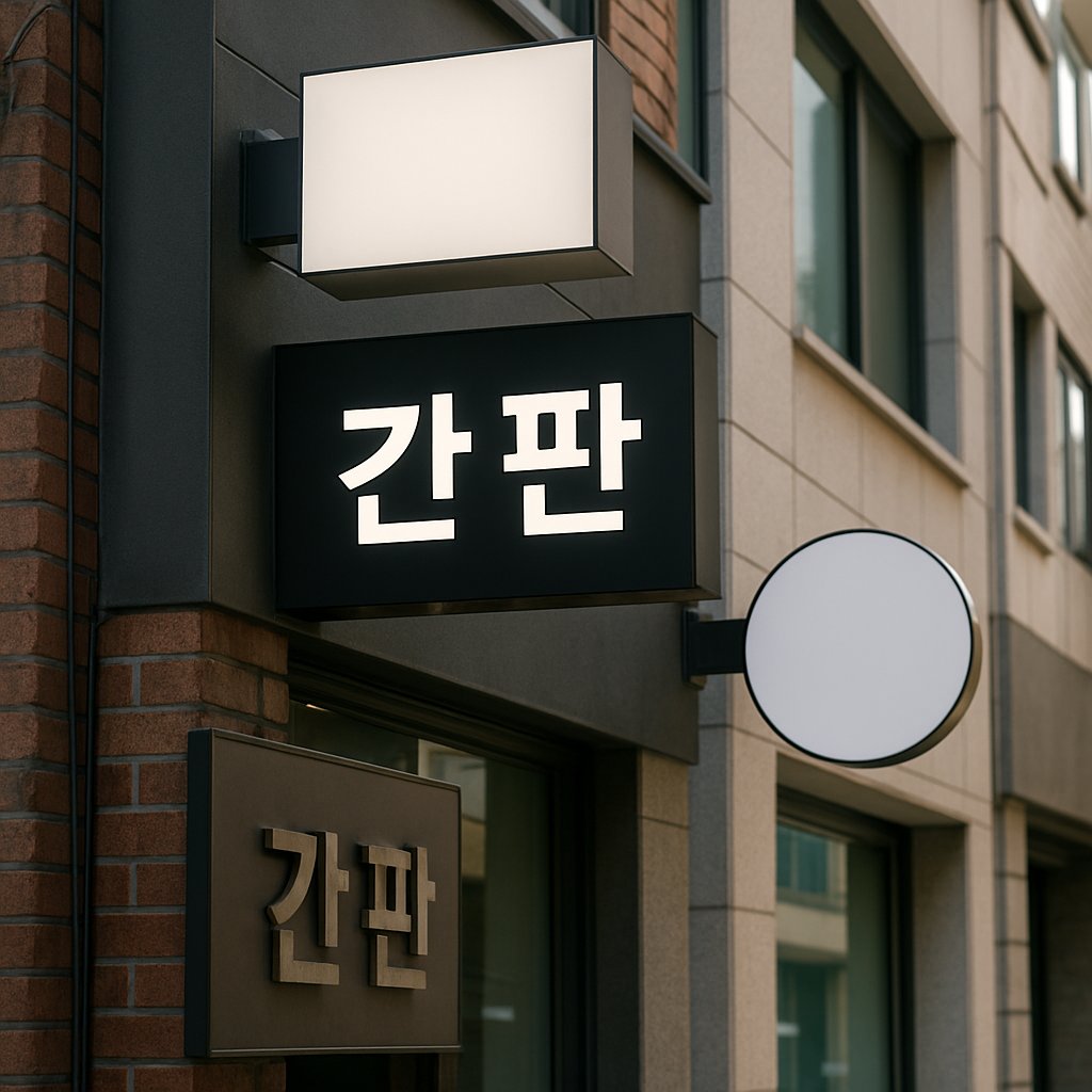 실제로 많이 쓰는 간판 종류와 창업 비용 비교 | 인기많은 간판종류