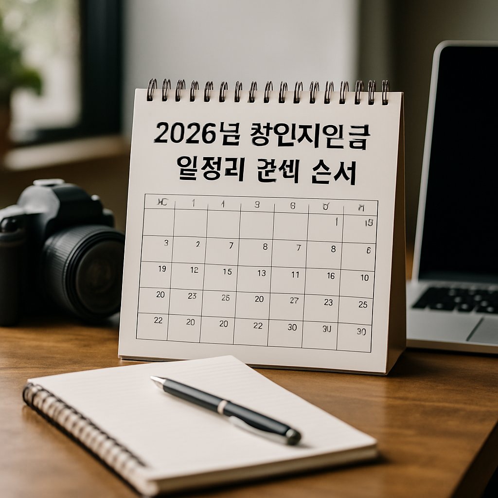 2026년 창업지원금 일정과 준비 순서 | 2026년 창업지원금 총정리