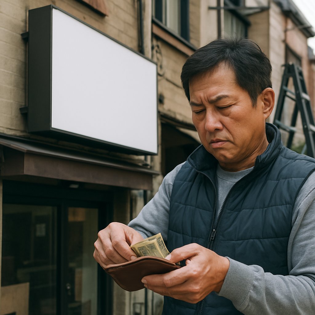 간판제작비용, 무조건 싸게만 보면 다시 돈 들어가요 | 간판제작비용
