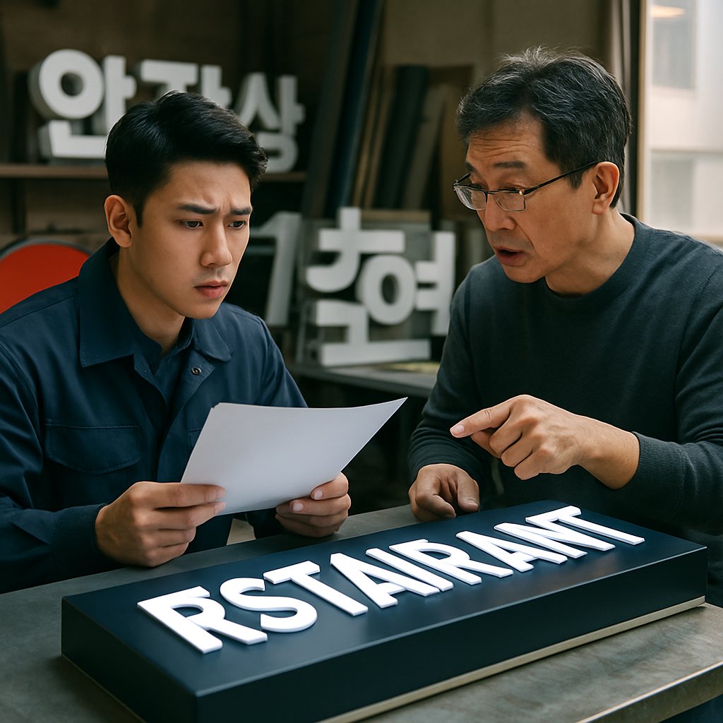 간판 견적이 업체마다 다른 진짜 이유 | 간판제작비용