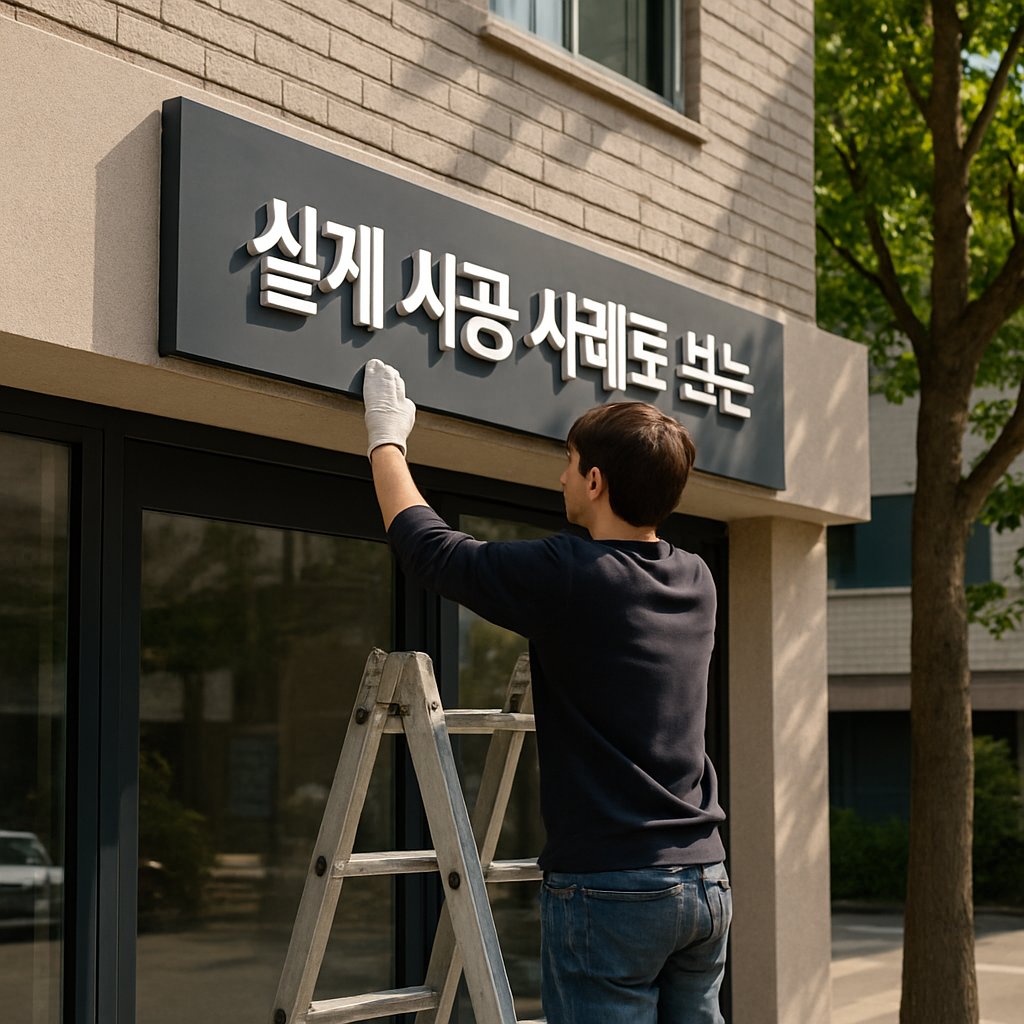 3. 실제 시공 사례로 보는 디자인 기준 | 간판술사